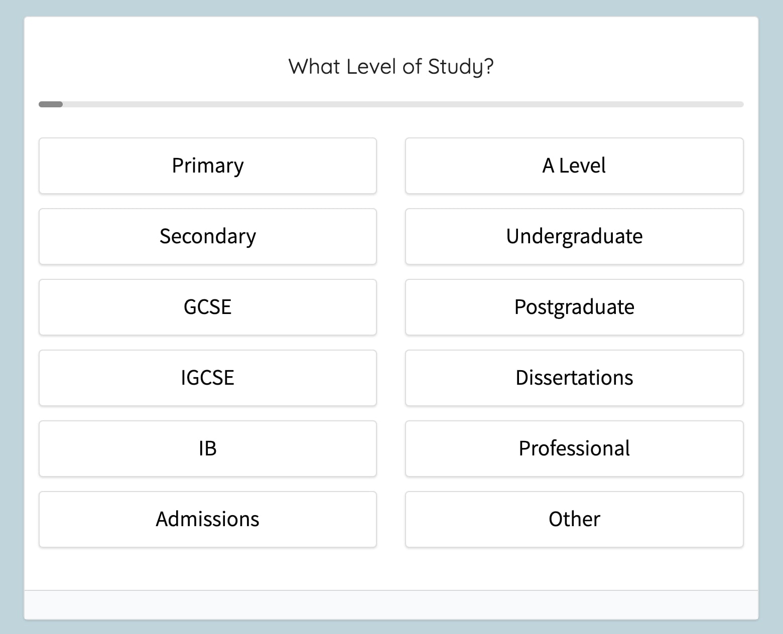 Undergraduate Psychology Tutoring